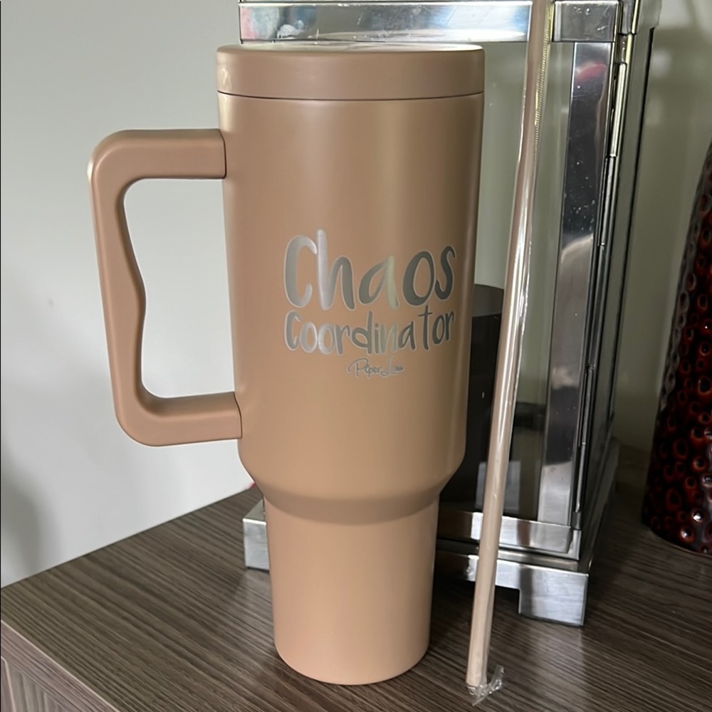 Chaos Coordinator 40oz twist lid straw Tumbler